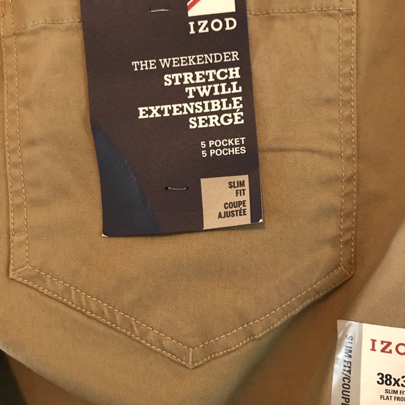 izod stretch twill pants condition NWT - Picture 5 of 5